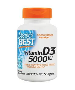 Doctor's Best - Vitamin D3 5000 IU - 720 softgels