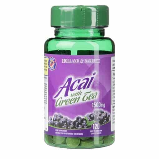 Holland & Barrett - Acai with Green Tea 120 tablets
