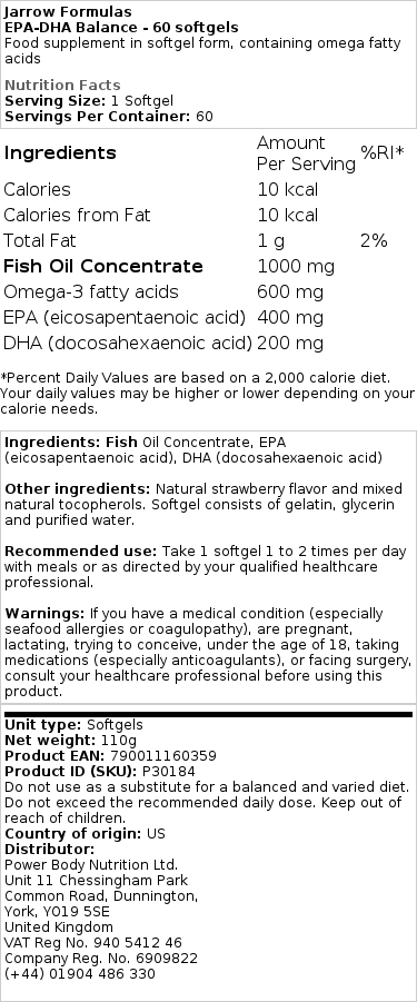 EPA-DHA Ravnovesje - 240 mehkih gelov - slika 2