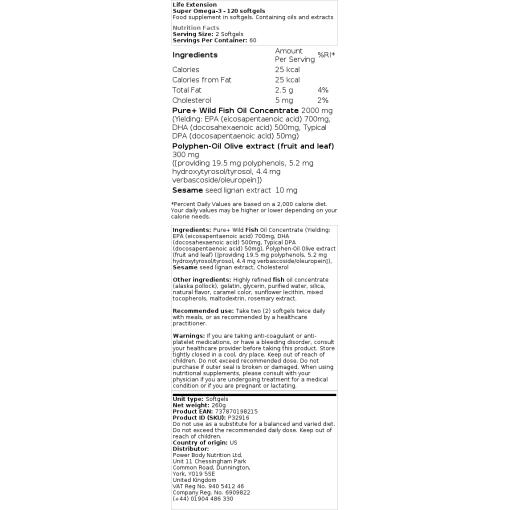 Super Omega-3 - 120 mehkih gelov - slika 2