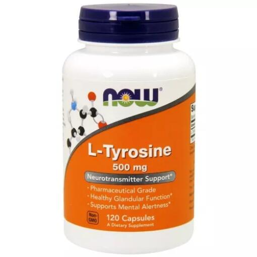 L-tirozin, 500 mg - 120 kapsul - slika 2