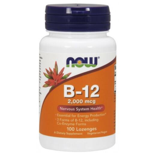 NOW Foods - Vitamin B-12 1000mcg - 100 lozenges