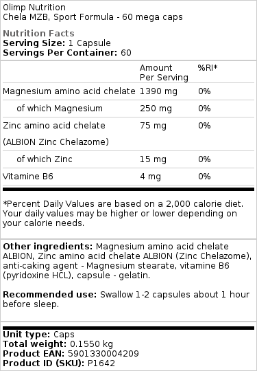 Sport Formula - 60 mega caps
