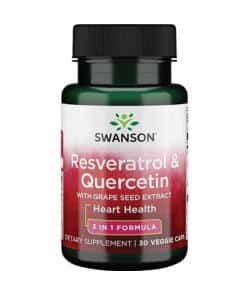 Swanson - Resveratrol & Quercetin - 30 vcaps