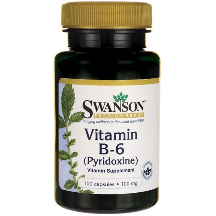 Swanson - Vitamin B-6 (Pyridoxine) 100 caps