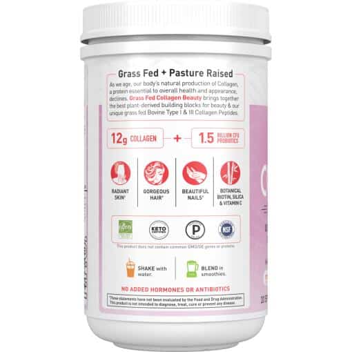 Kolagen iz trave Beauty, jagodna limonada - 270g - slika 3