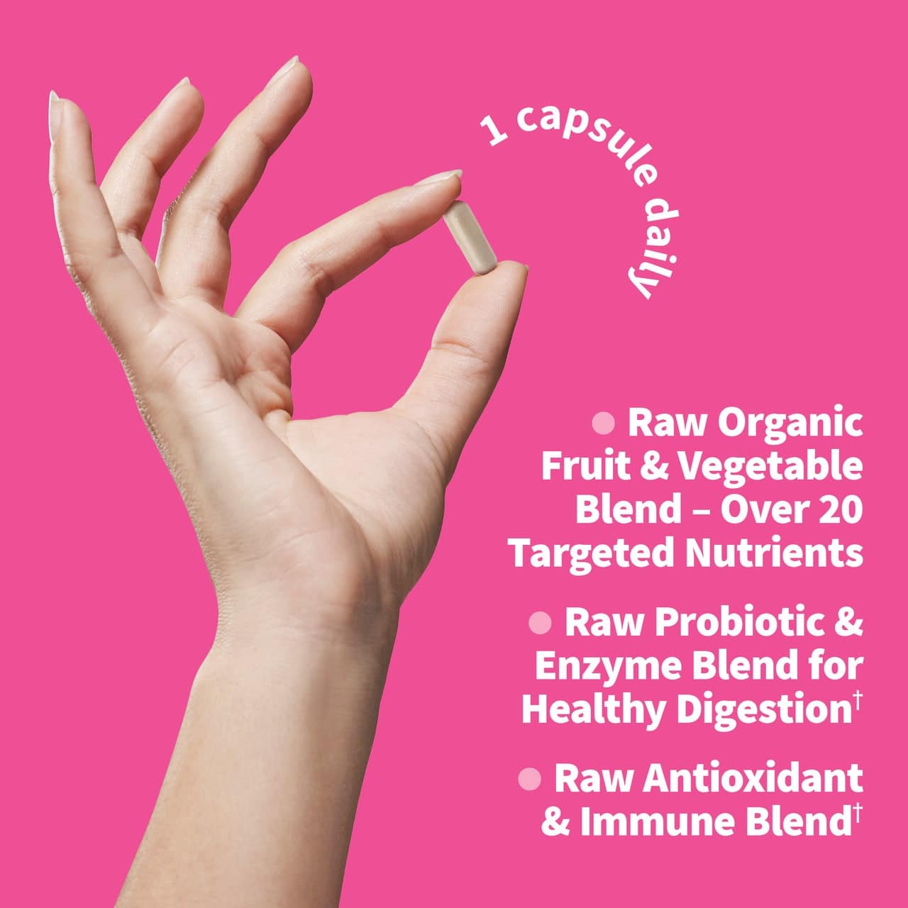 Vitaminska koda RAW ONE za ženske - 75 kapsul - slika 4