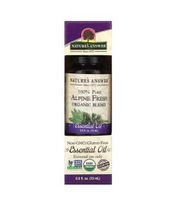 100% Pure Alpine Fresh Organic Blend Essential Oil - 15 ml.