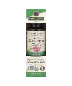100% Pure Eucalyptus Organic Essential Oil - 15 ml.