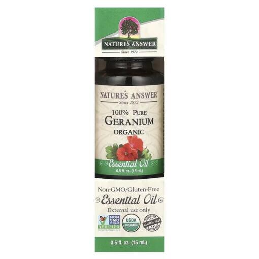 100% Pure Geranium Organic Essential Oil - 15 ml.
