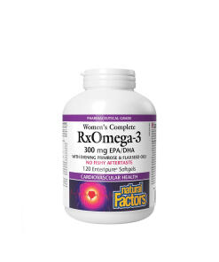 Natural Factors Women’s Complete RxOmega-3 300 mg EPA/DHA (120 Softgels)