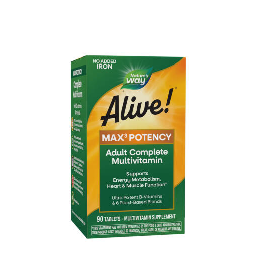 Nature's Way - Alive!® Max3 Daily Multivitamin Without Iron (90 Tablets)