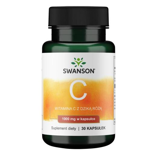 SWANSON Witamina C1000 + dzika ró¿a 30 kaps