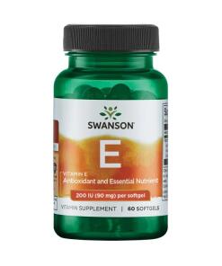 SWANSON Witamina E 200IU 60kaps