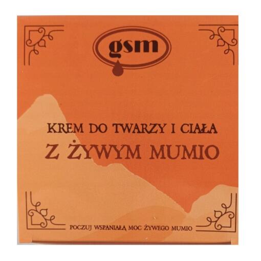 GSM Mumio Face and Body Cream with Living Mumio (200 ml / 6.8 fl.oz)