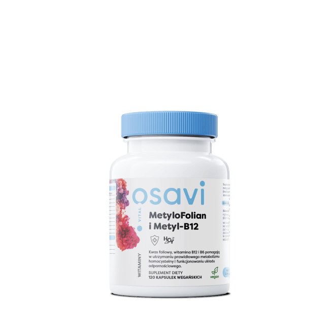 OSAVI Methylfolate & Metyl-B12 (120 vcaps)