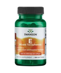 SWANSON Witamina E mieszanka 200IU 100sgels