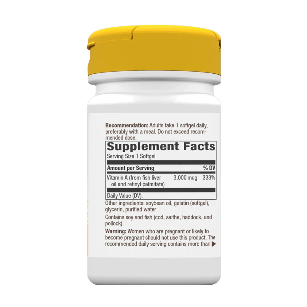 Nature's Way - Vitamin A, 100 mehkih kapsul - slika 2