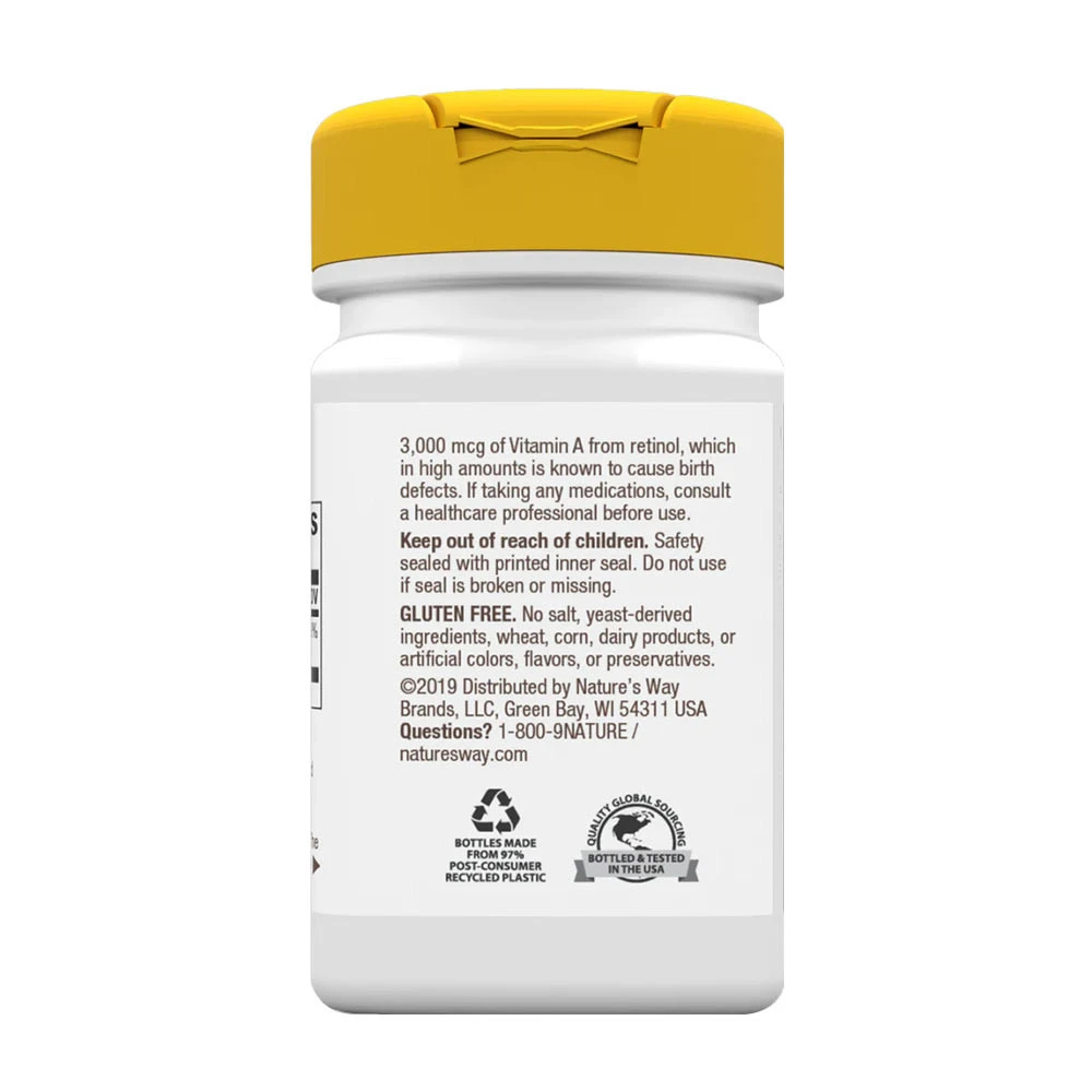 Nature's Way - Vitamin A, 100 mehkih kapsul - slika 3