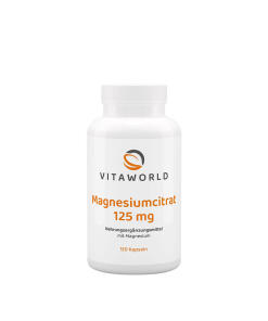 Vitaworld Magnesium Citrate 125 mg (120 Capsules)