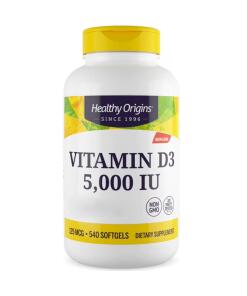 Healthy Origins Vitamin D3 Depot 5 000 IU 540 soft capsules