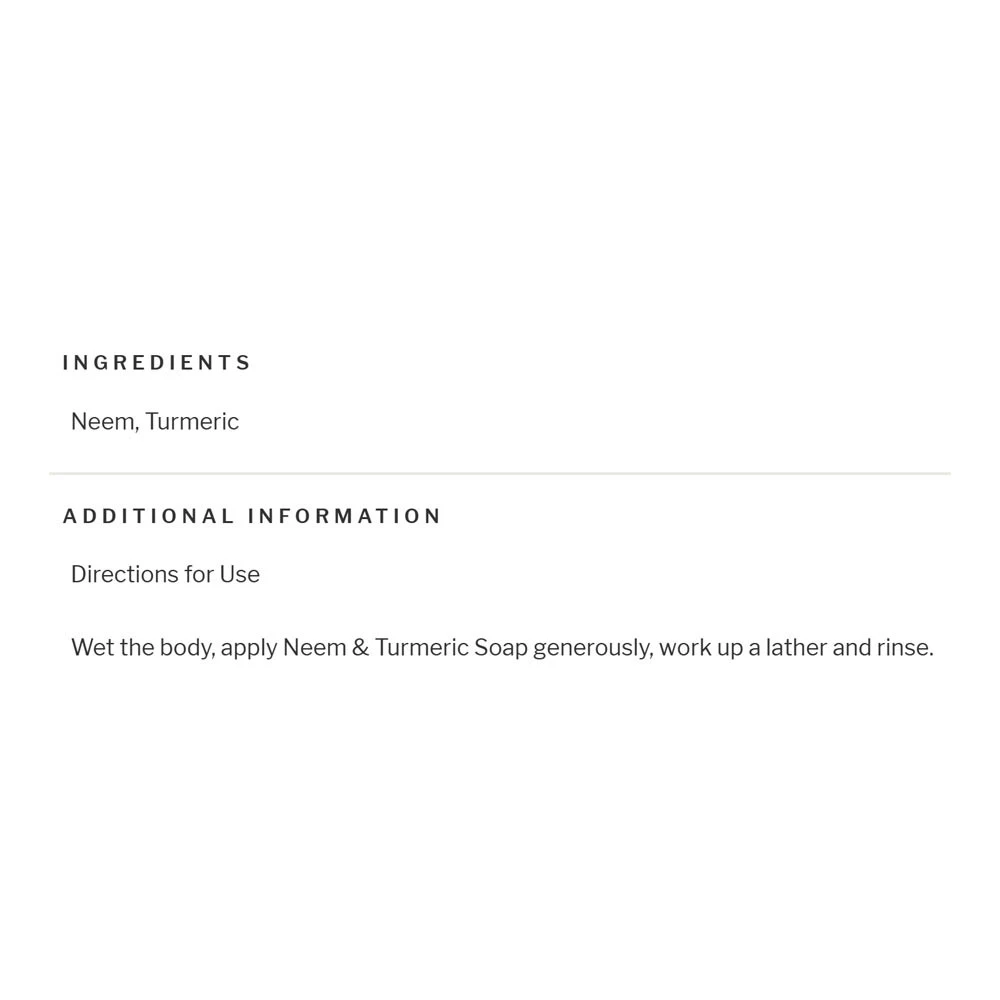 Zaščitno milo z neemom in kurkumo - 75g - slika 2