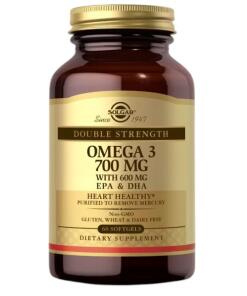 SOLGAR Double Strength Omega-3 (60 Softgels)