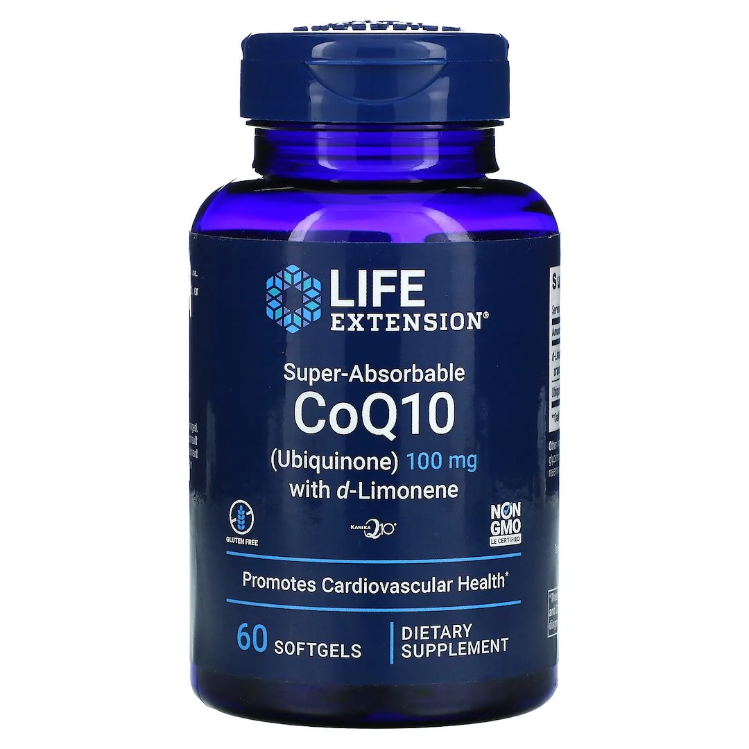 Super-Absorbable CoQ10 (Ubiquinone) with d-Limonene