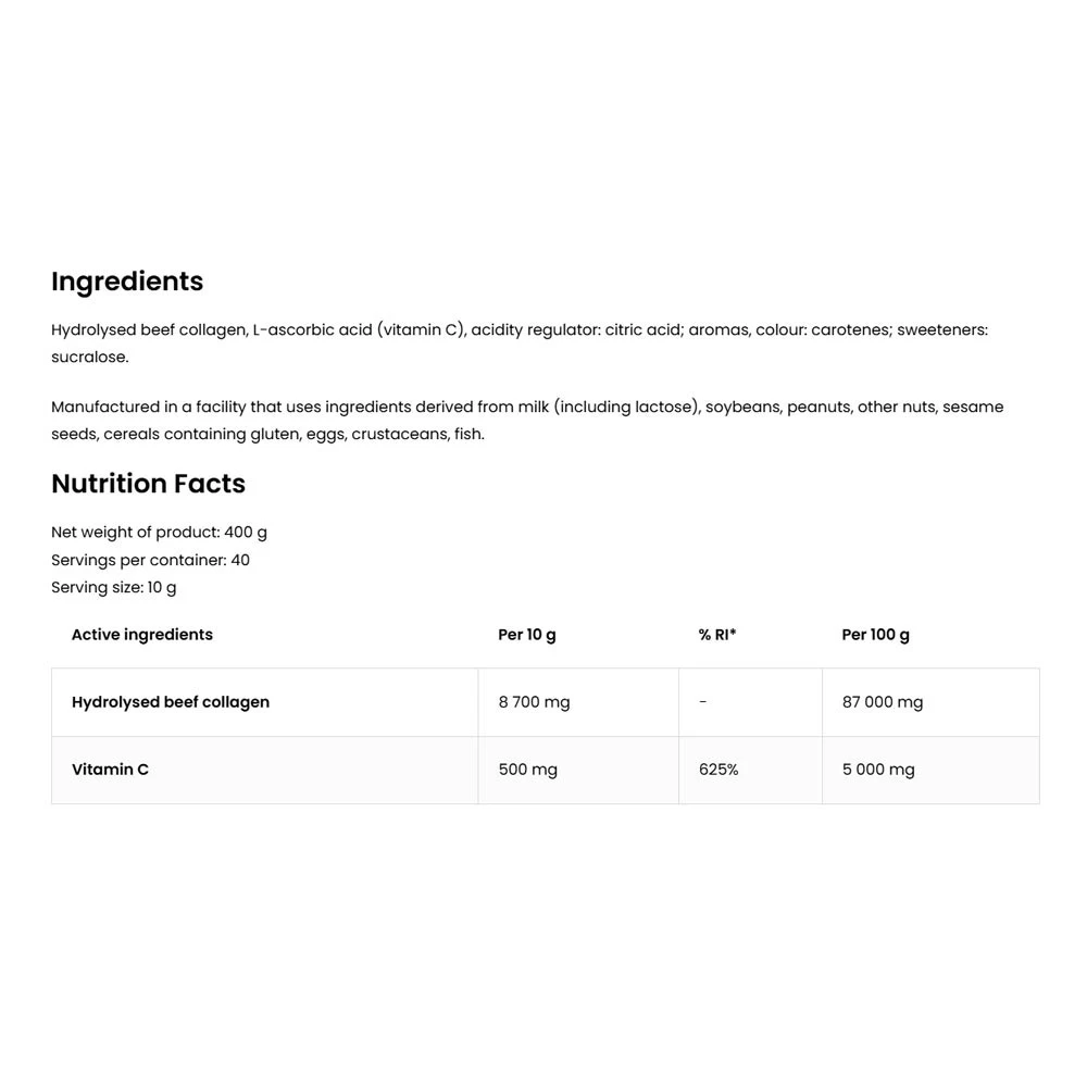 OstroVit – Kolagen + Vitamin C, Ananas - 400g - slika 5