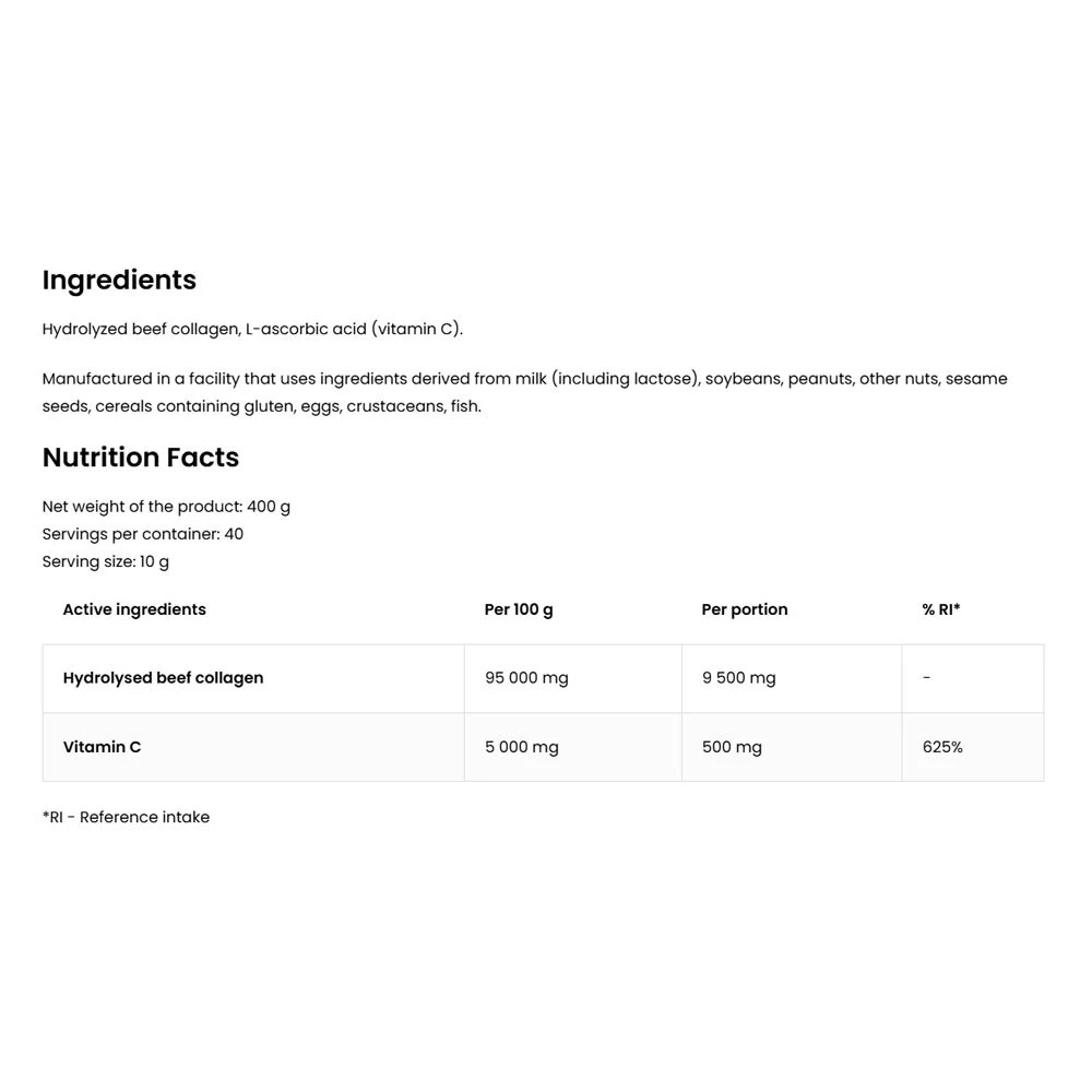 OstroVit – Kolagen + Vitamin C, Supreme Pure 400g - slika 5