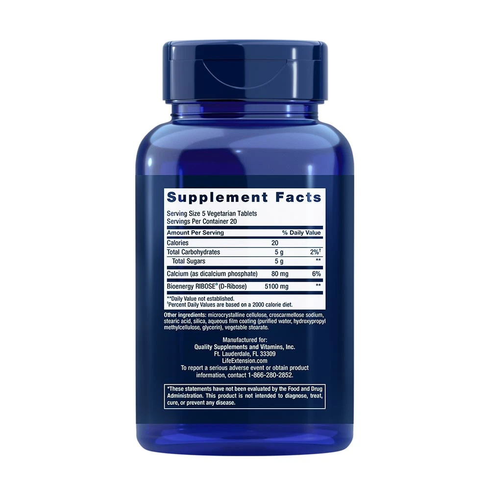 D-riboza tablete - 100 vegetarijanskih tablet - slika 5