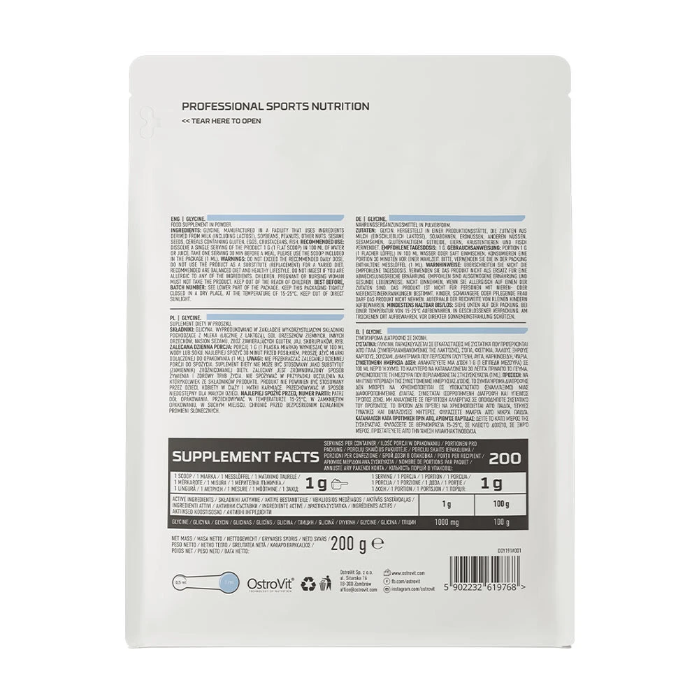 OstroVit - Glicin, naravni - 200g - slika 4