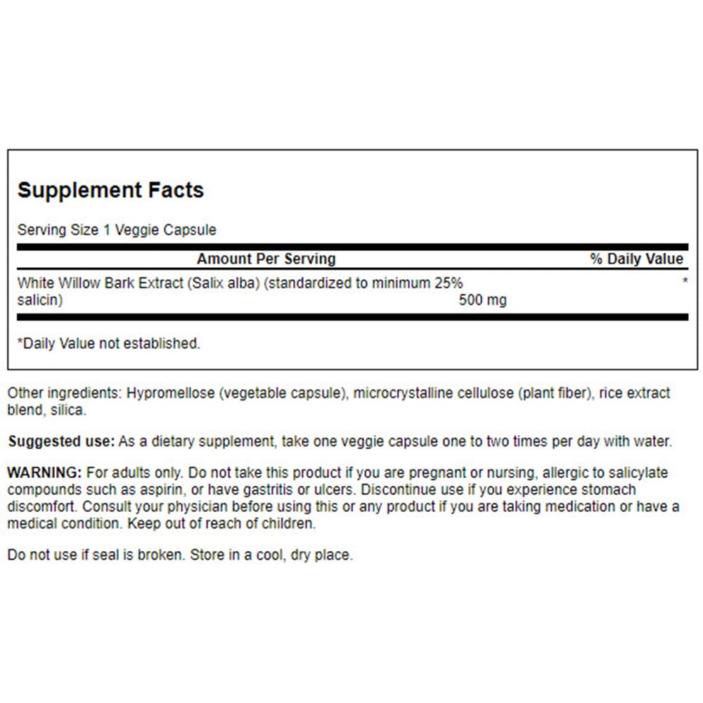 Izvleček bele vrbe v kapsulah, 500 mg - 60 kapsul - slika 4