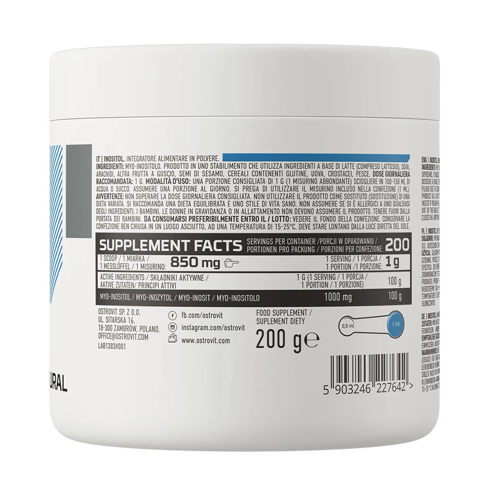 OstroVit – Čisti inozitol Supreme, 200 g - slika 4