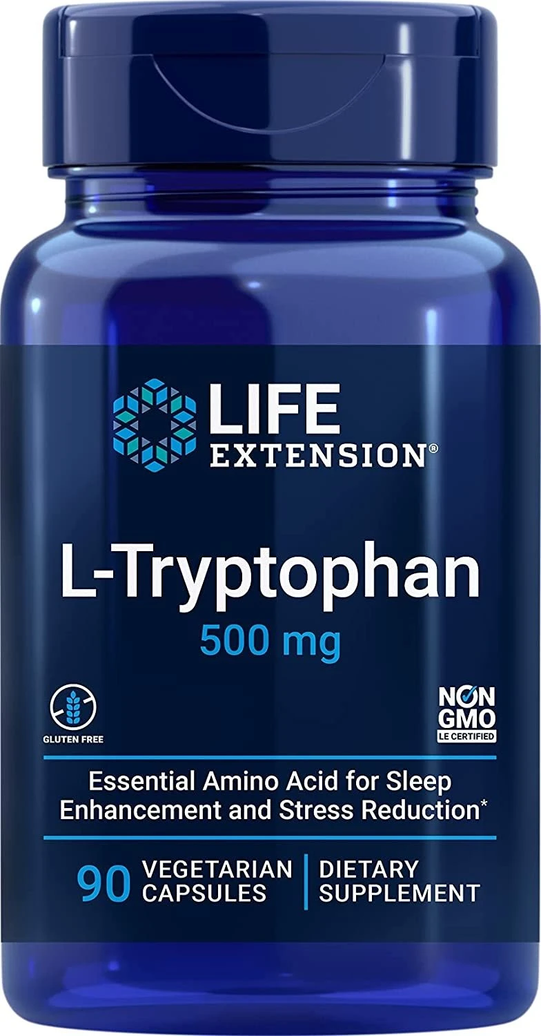 L-Tryptophan with TryptoPure, 500mg - 90 vcaps - slika 3