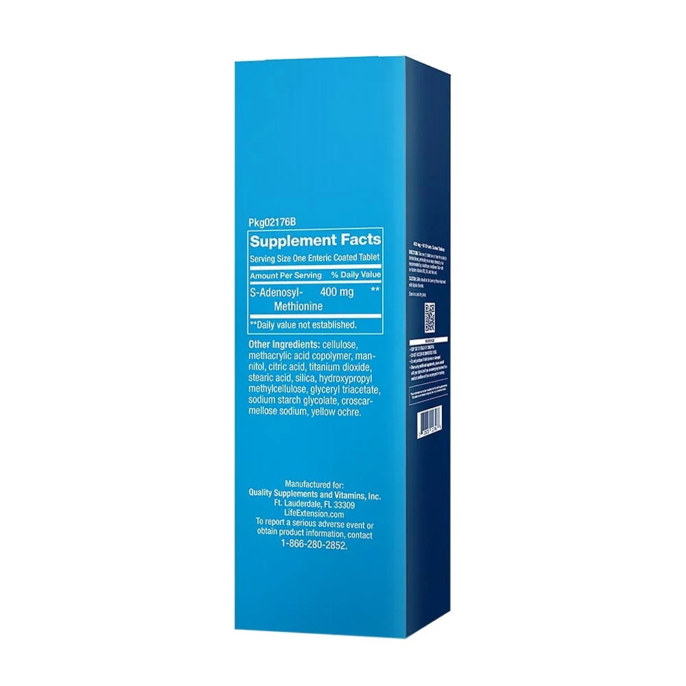 SAMe S-Adenozil-metionin, 400 mg - 30 enterično obloženih tablet - slika 2