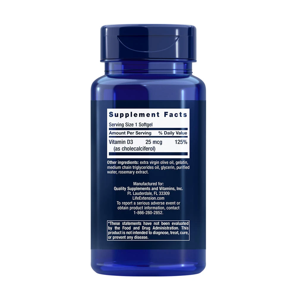 Vitamin D3, 1000IU - 250 mehkih gelov - slika 6