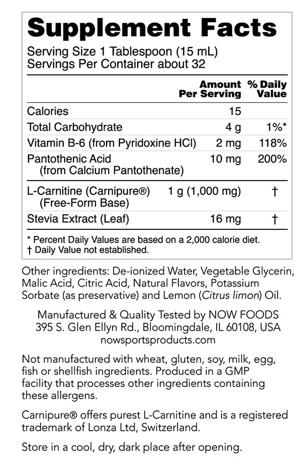 Tekoči L-karnitin, 1000 mg z okusom citrusov - 473 ml. - slika 4