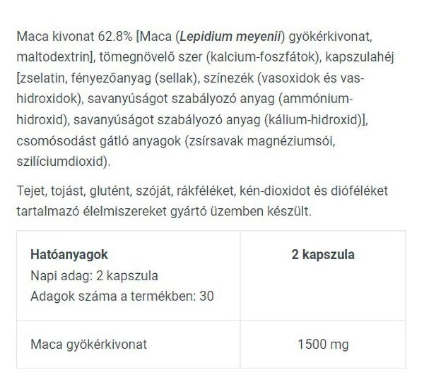 Maca - 60 kapsul - slika 2