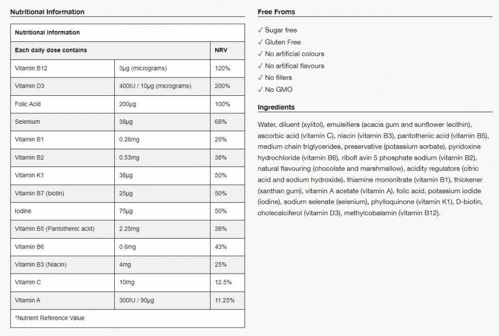 Multivitaminsko otroško ustno pršilo, čokolada in marshmallow - 25 ml. - slika 5