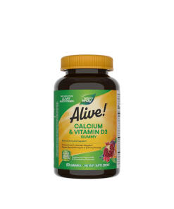 Natures Way Alive!® Calcium + D3 Gummies (60 Gummies)