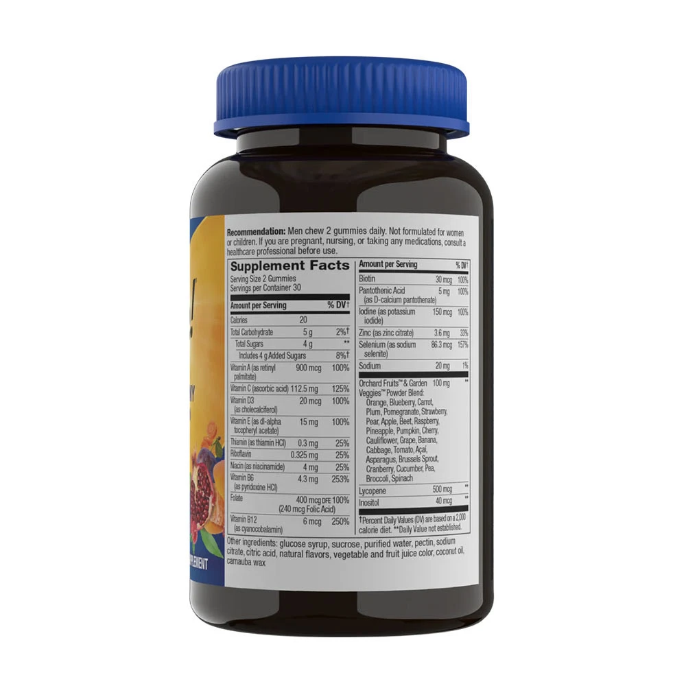 Nature's Way – Alive! Moški multivitaminski gumiji, 60 kosov, sadni - slika 7