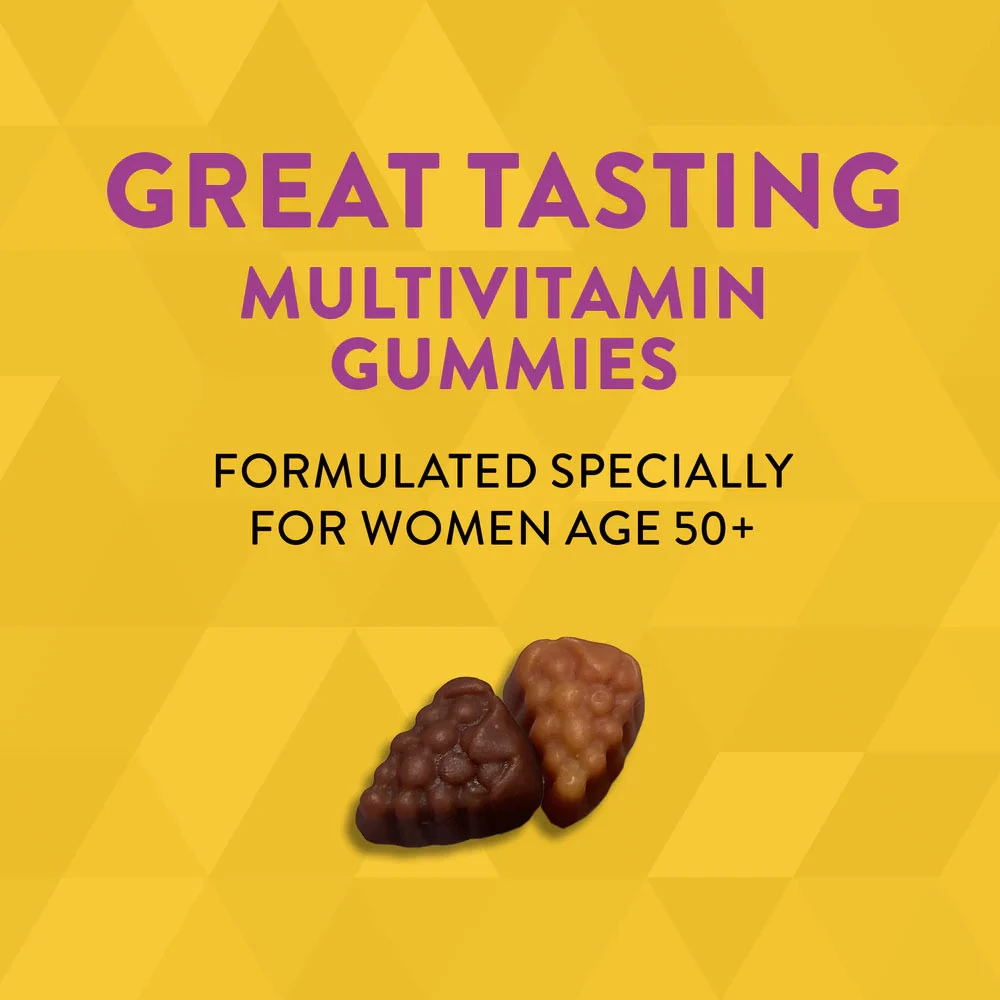 Nature's Way – Alive! Ženski multivitamini 50+ v obliki gumijastih bonbonov, mešano jagodičevje, 150 kosov - slika 9