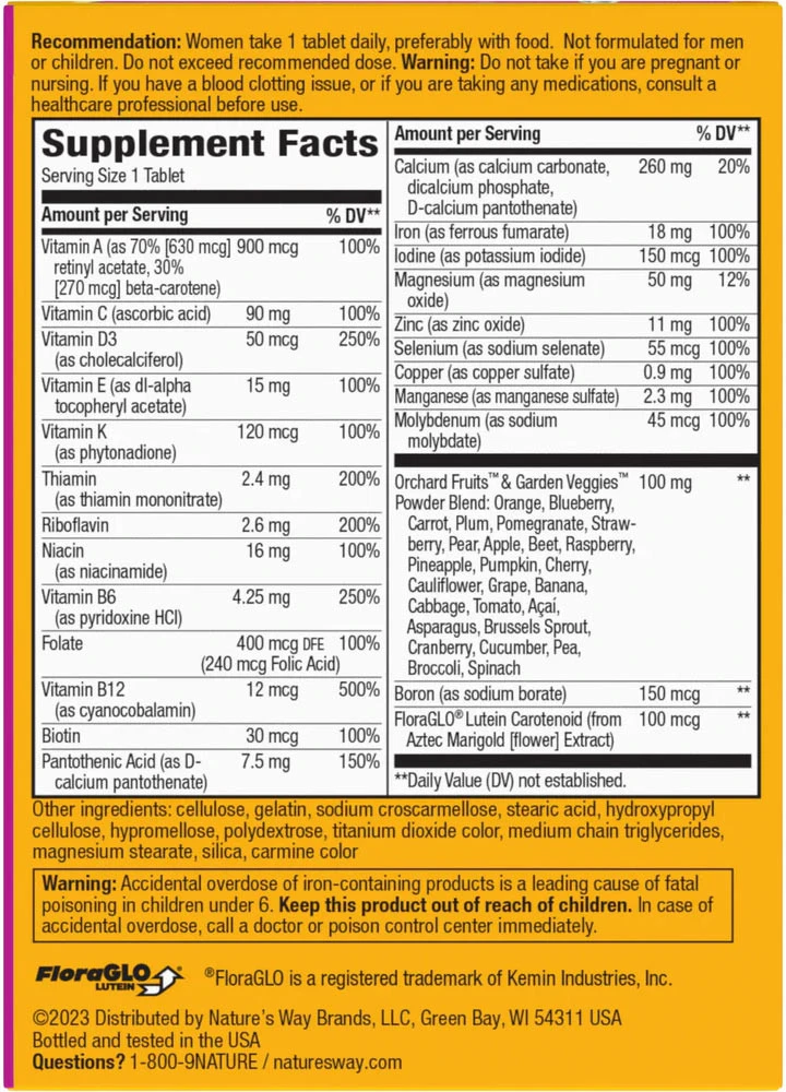 Nature's Way – Alive! Kompletni multivitamin za ženske, 50 tablet - slika 2