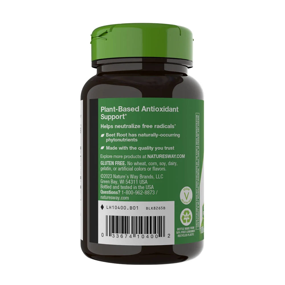 Nature's Way – Rdeča pesa, 100 kapsul - slika 5