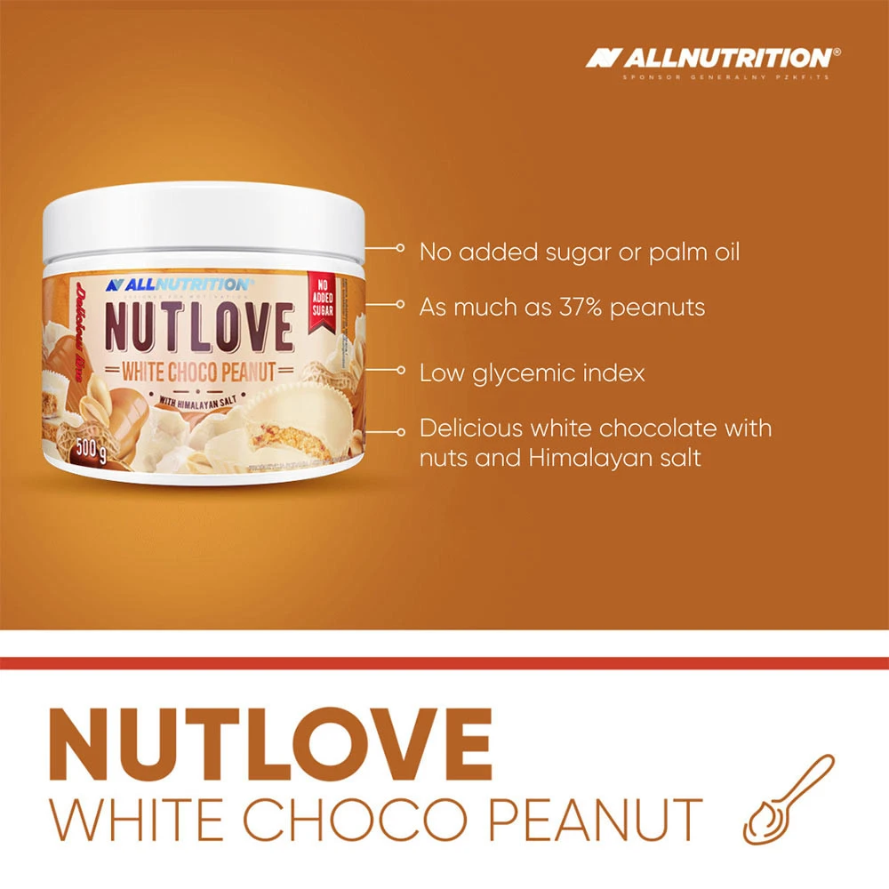 Nutlove, White Choco Peanut - 500g - slika 3