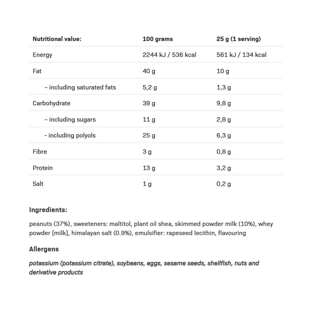 Nutlove, White Choco Peanut - 500g - slika 6