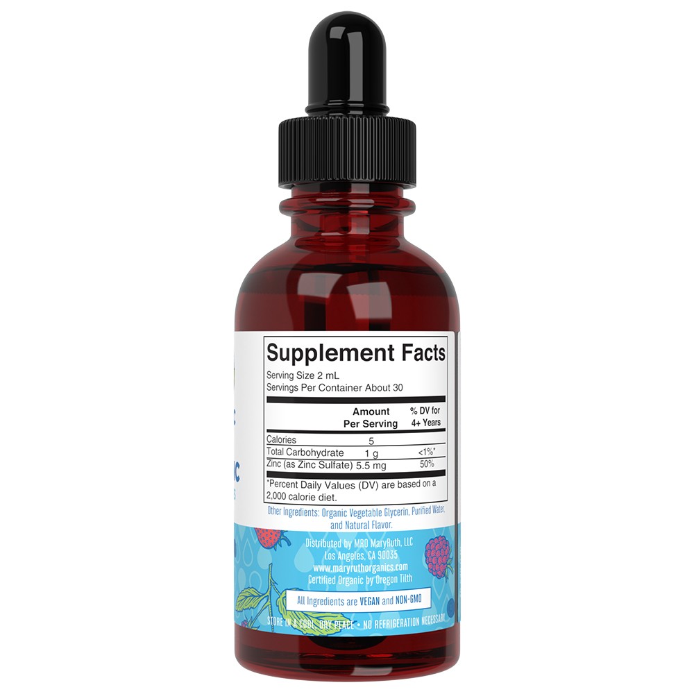 Organic Kids Ionic Zinc Liquid Drops, Berry - 60 ml. - slika 4