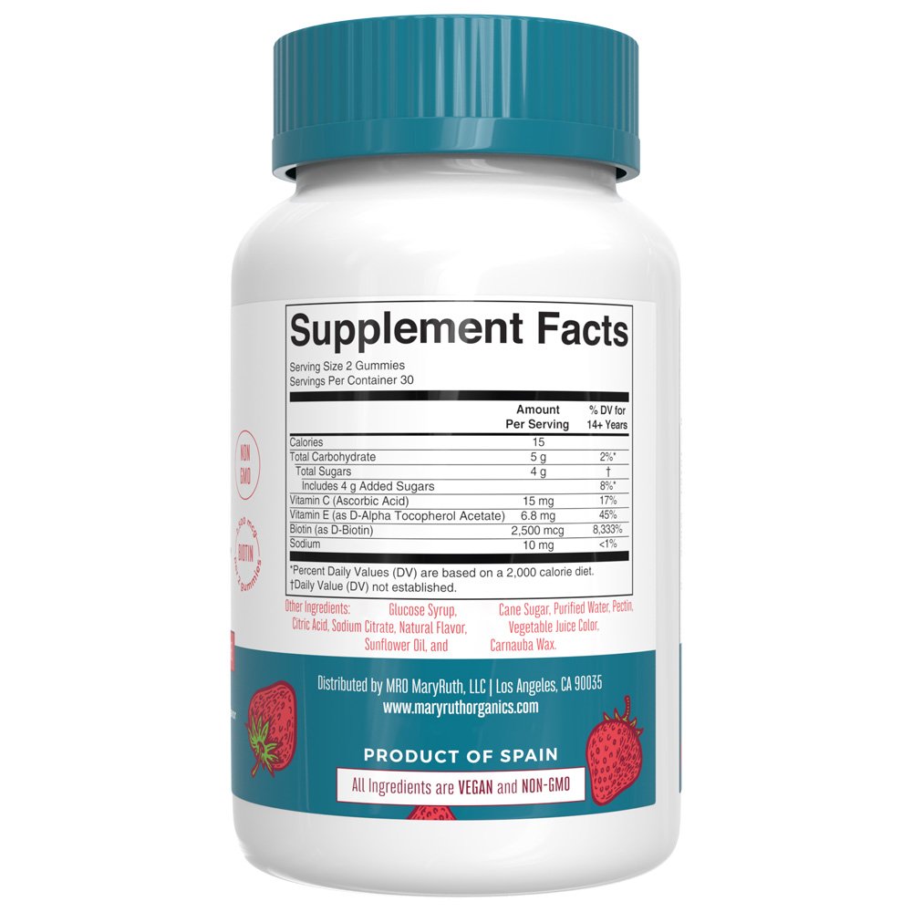 Organski jagodni gumi za lepše lase, kožo in nohte - 60 kosov - slika 4