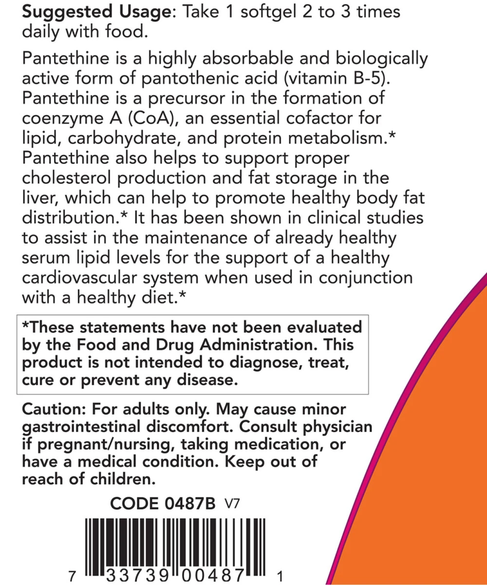 Pantethin, 300 mg - 60 mehkih gelov - slika 5